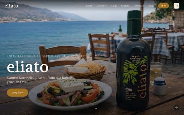 Eliato — Premium Olive Oil E-commerce